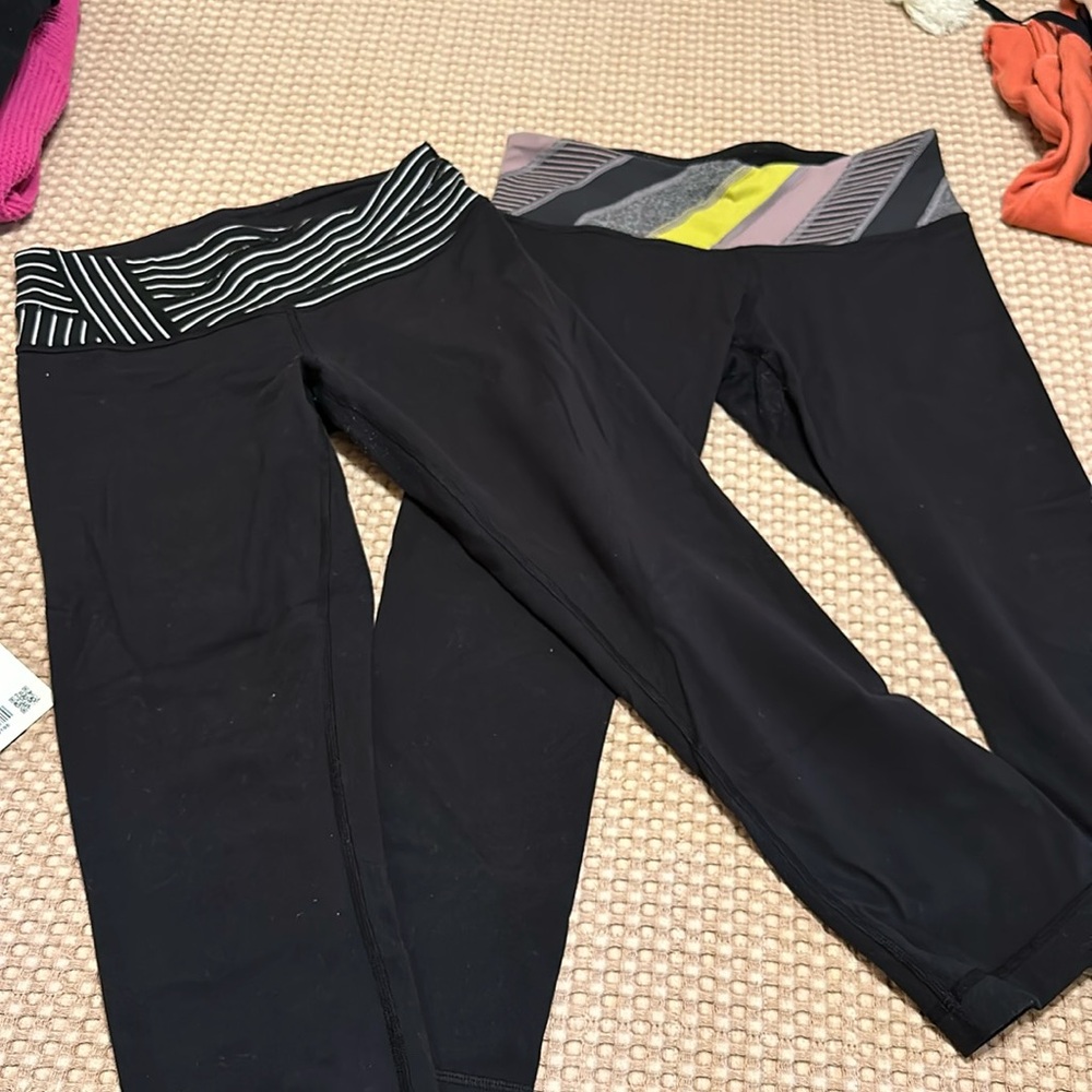 2 Lululemon capri leggings Size 6